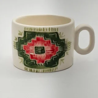 ماگ طرح گلیم سایز کوچک