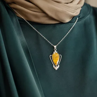 آویز نقره طرح سلطنتی